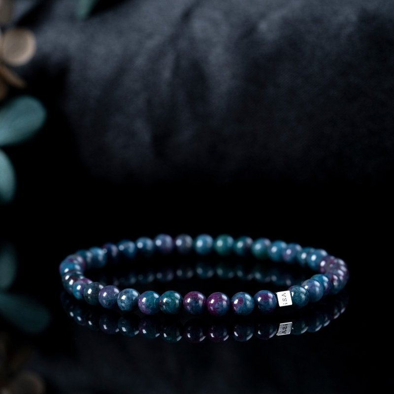 红蓝宝 | 天然能量手串 | 4.5-5.5mm - 手链/手环 - 水晶 多色