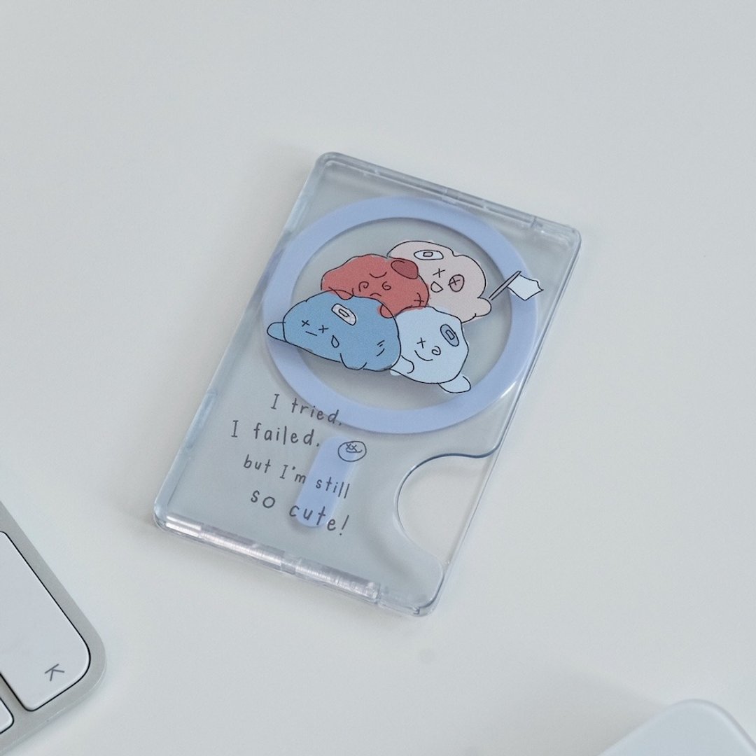 喜怒哀乐 MagSafe 卡片收纳包 悠游卡套 票卡夹 直式卡套 名片夹 - 证件套/卡套 - 其他材质 