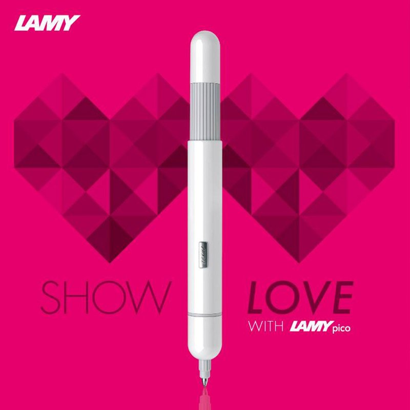 LAMY 原子笔 / pico 口袋系列 - 白色 - 圆珠笔/中性笔 - 其他金属 白色