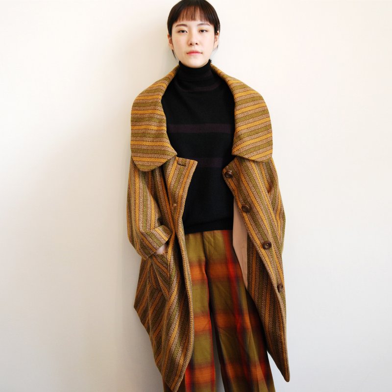 南瓜Vintage。古着和风大衣外套 - 女装休闲/机能外套 - 其他材质 