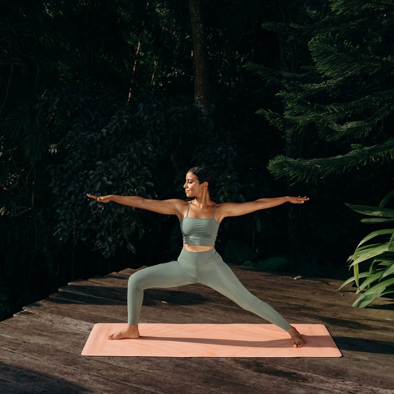 【Yoga Design Lab】Infinity PU瑜珈垫5mm- Diamond Align Coral - 瑜珈垫 - 其他材质 粉红色