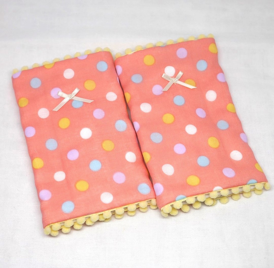 Japanese Handmade 8-layer-gauze droop sucking pads - 围嘴/口水巾 - 纸 粉红色