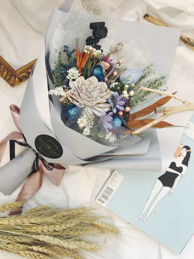 毕业花束/中型干燥花束 - 干燥花/捧花 - 植物．花 