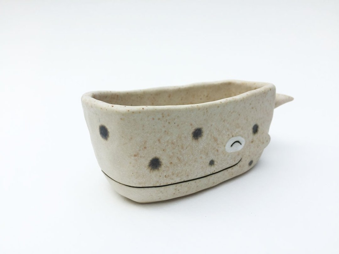 Little whale ceramic Plant Pots - 植栽/盆栽 - 陶 卡其色