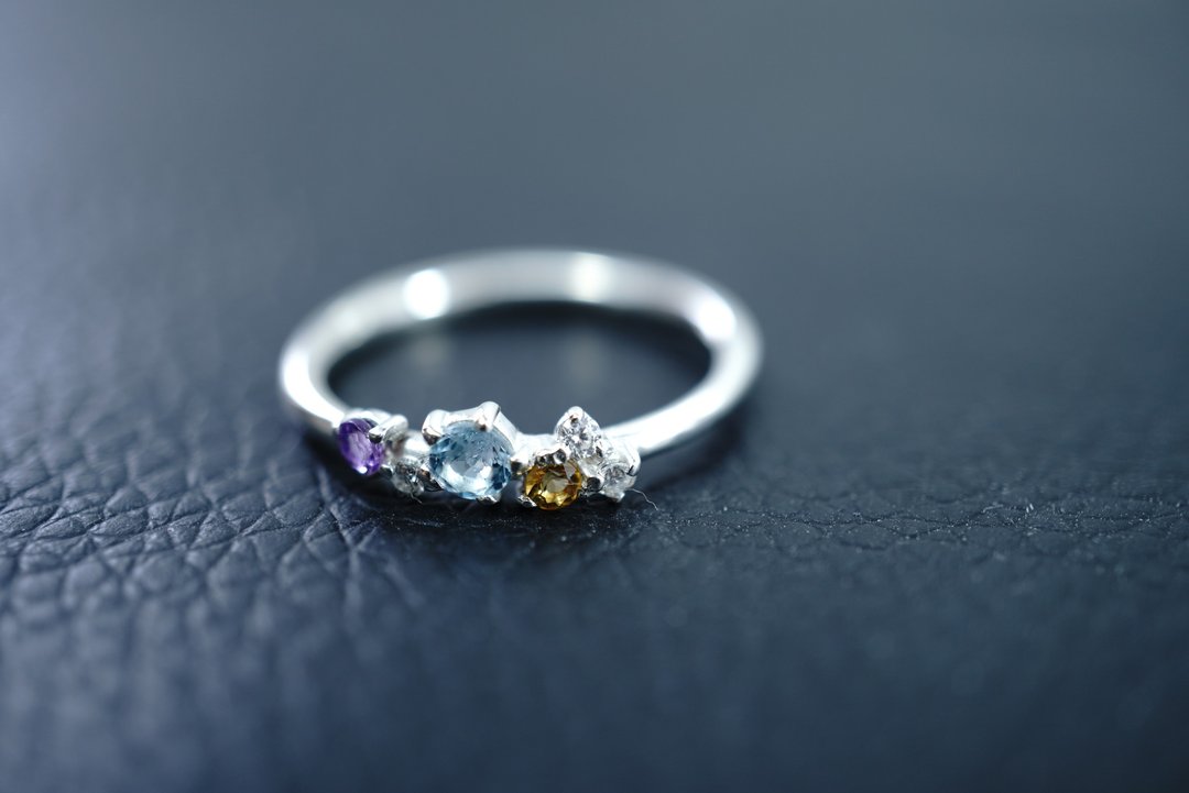stardust ring 130 - 戒指 - 其他金属 银色