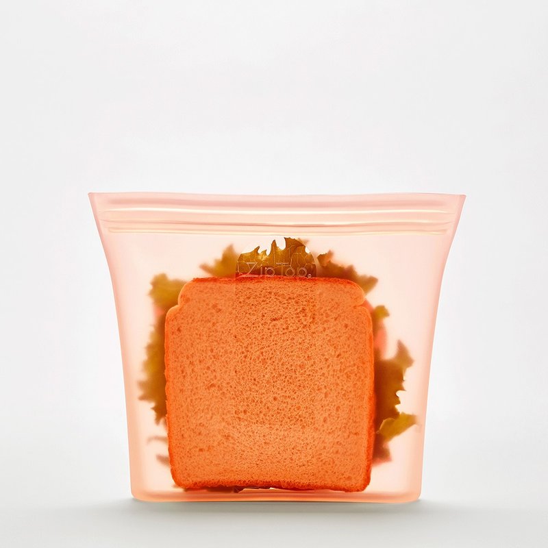【ZipTop】美国白金硅胶袋 袋型三件组-蜜桃橘 - 其他 - 硅胶 橘色