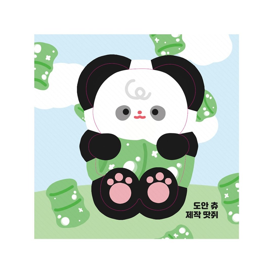 熊猫可爱动物撕撕贴 (ddatchi) - 贴纸 - 纸 多色