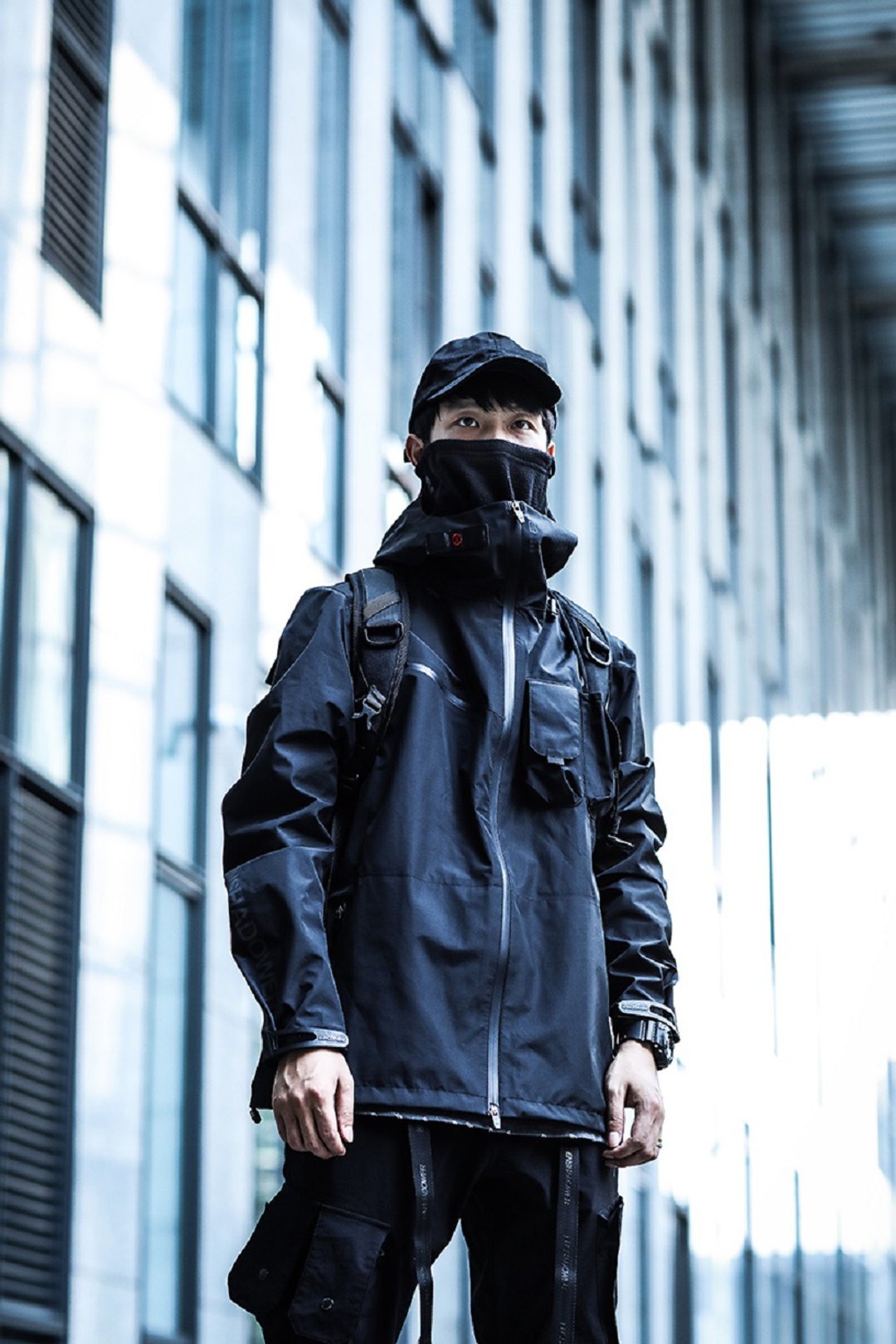 机能 冲锋衣 战术服 外套 夹克 - 男装外套 - 其他材质 黑色