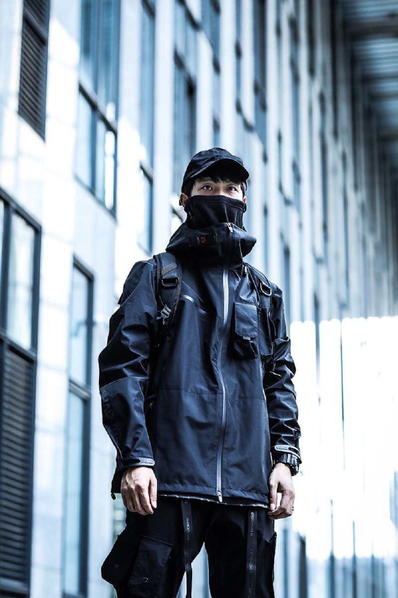 机能 冲锋衣 战术服 外套 夹克 - 男装外套 - 其他材质 黑色