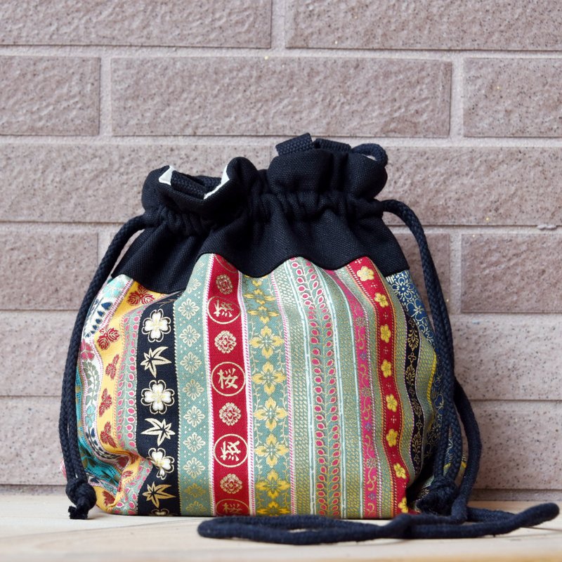 三合一肩背/斜背/手提束口水桶包 ~ 民族条子 (A62) (现货供应中) - 侧背包/斜挎包 - 棉．麻 多色