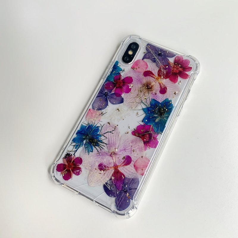 蕙质兰心 母亲节礼物 压花手机壳 iPhone11 Note10+ - 手机壳/手机套 - 植物．花 紫色