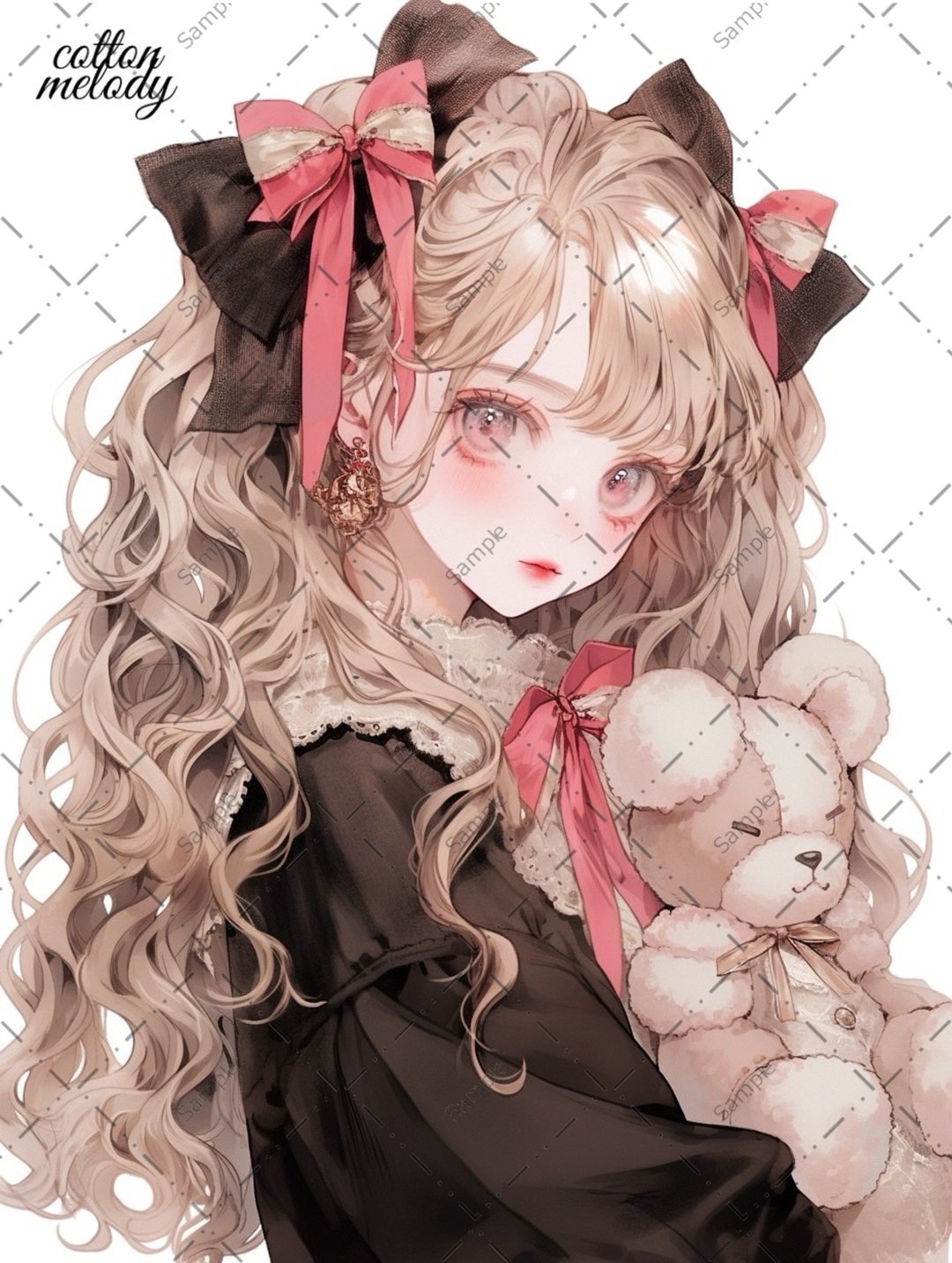 original sticker no.954B 人物贴纸 原创贴纸 人物贴纸 女孩贴纸 原创人物贴纸 - 贴纸 - 纸 