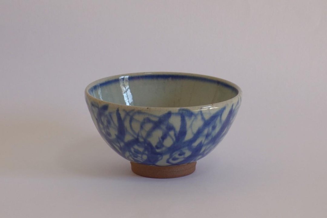 Bowl Wuzhou picture vine flower crest large - 碗 - 陶 