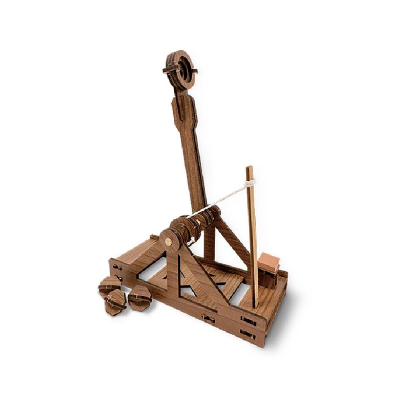 【 DIY 手作】达文西手稿模型-投石机 - 木工/竹艺/纸艺 - 木头 咖啡色