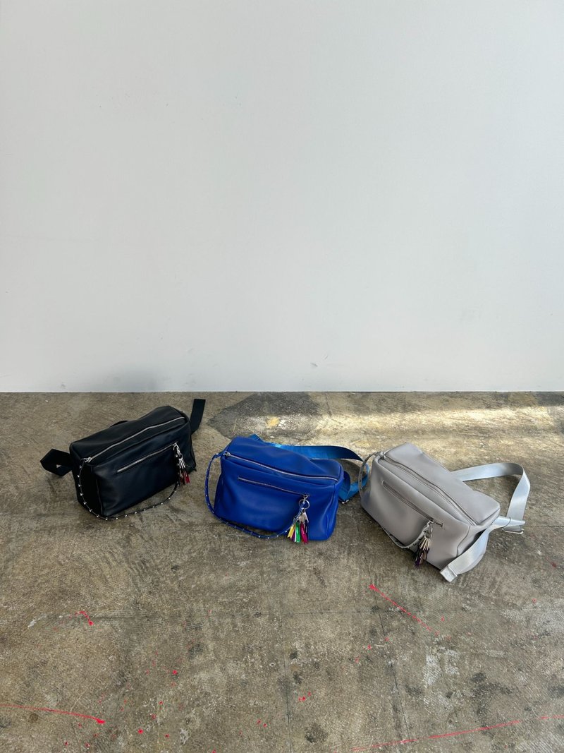 studs body bag(C24006) - 侧背包/斜挎包 - 人造皮革 多色