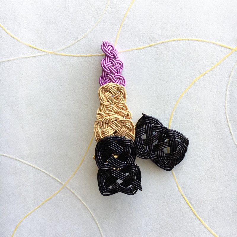 Lipstick -Purple- Brooch/Hair accessory - 发饰 - 纸 紫色