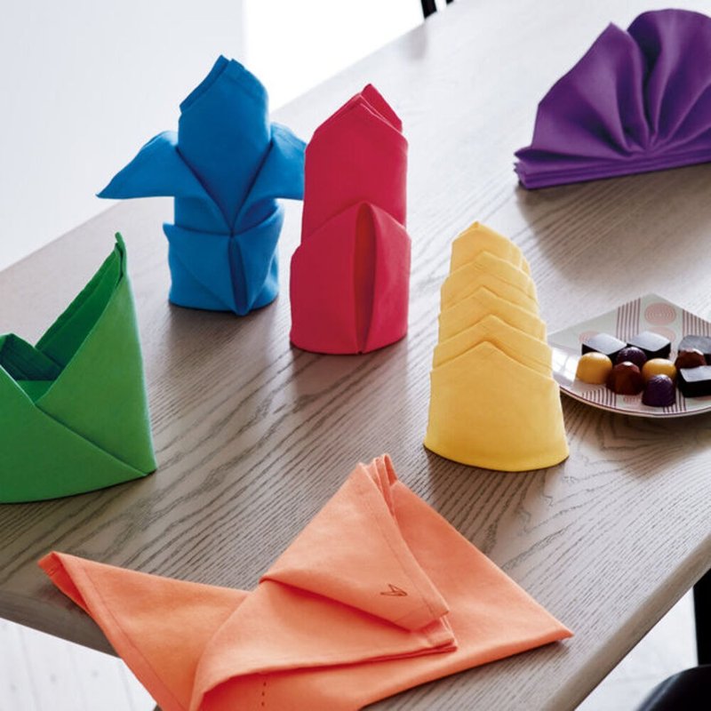 MoMA Fold-by-Number Cloth Napkins 餐巾组 (6入) 餐垫 - 餐垫/桌巾 - 棉．麻 多色
