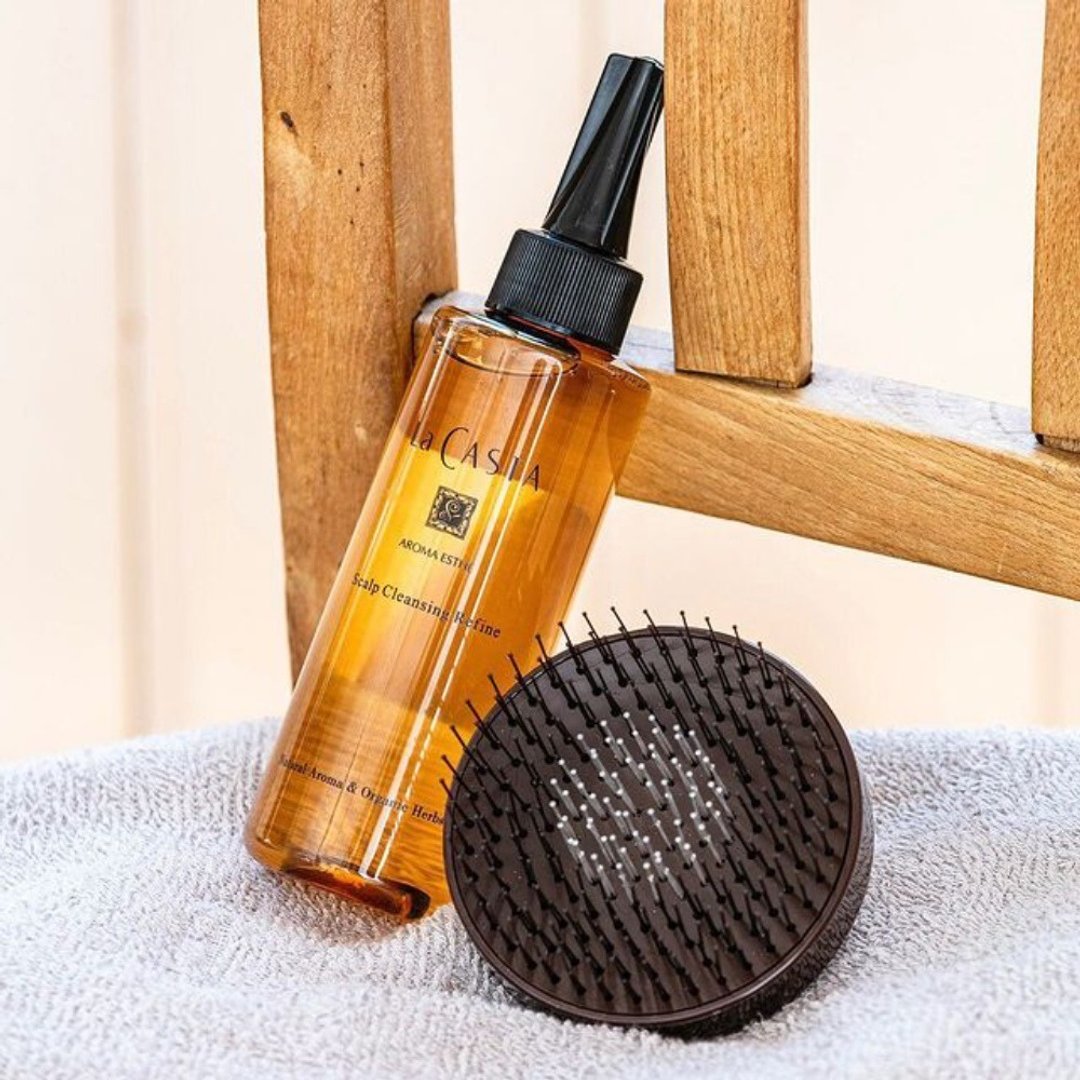 【头皮SPA】头皮清洁优惠组(头皮净化凝胶&清洁按摩梳) - 润发用品 - 其他材质 金色