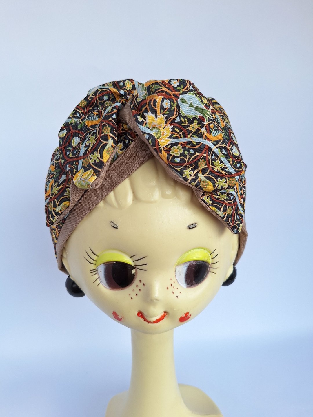 Petitbebe~绿叶丛林双面手绑宽版手作发带(照片近期补上) - 发饰 - 棉 绿色