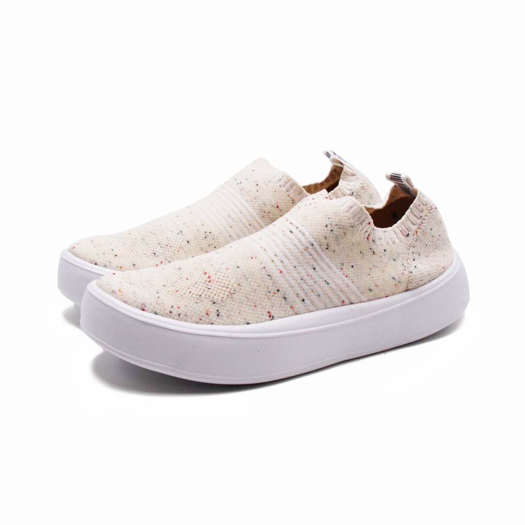 WALKING ZONE SUPER KNIT 针织运动鞋 女鞋-混米 - 女款休闲鞋 - 其他材质 