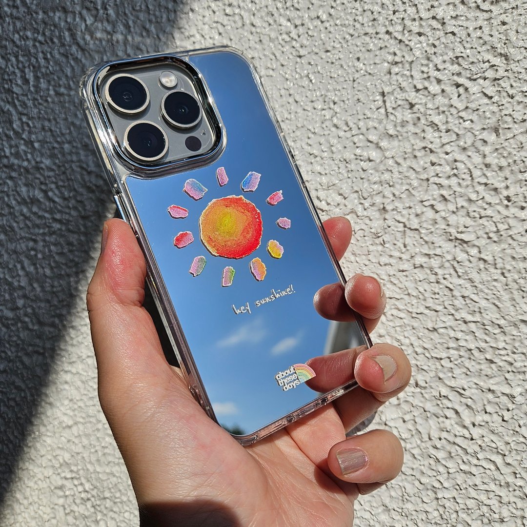 【订制 镜面手机壳】iPhone  矽胶防撞壳 - 手机壳/手机套 - 硅胶 银色