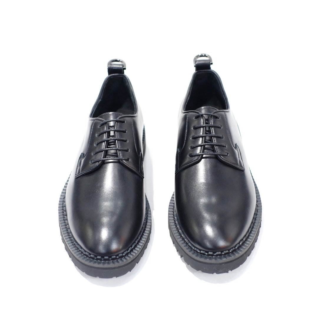 Fw/17 keyring School Lady shoes - 女款休闲鞋 - 真皮 黑色