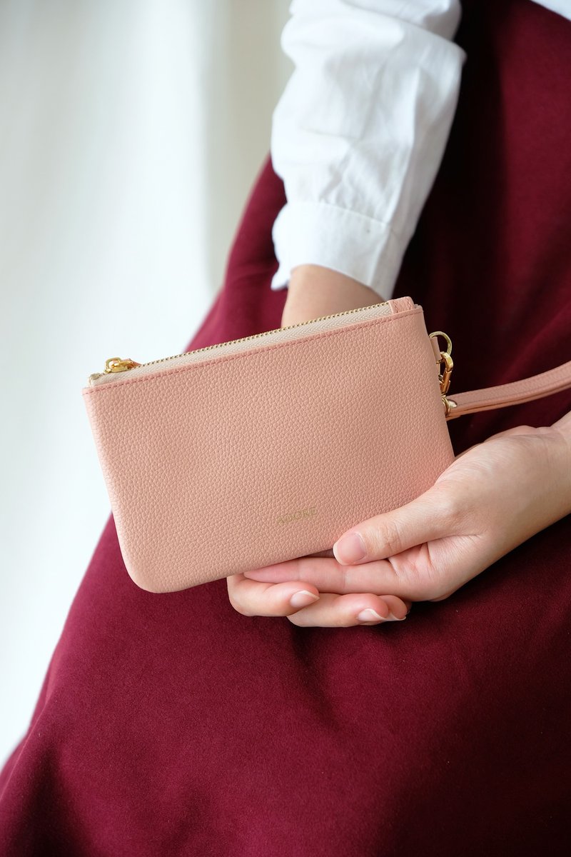 Handmade leather Coin Purse - Old Rose  (客製化零錢包) - 零钱包 - 真皮 粉红色