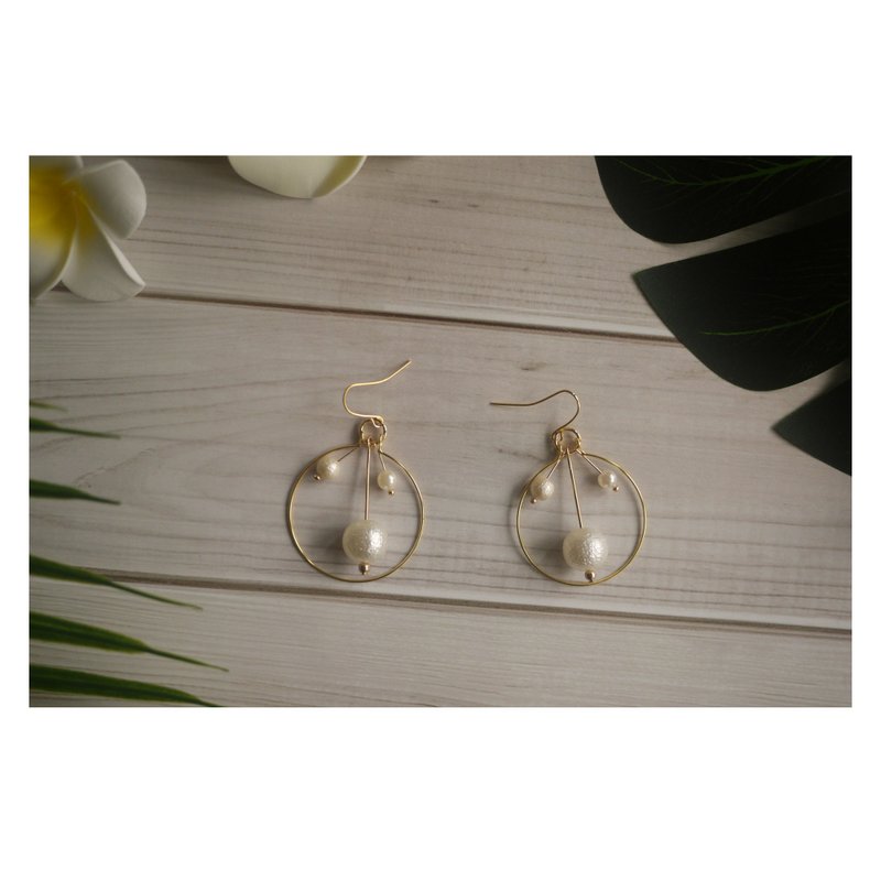 摇曳 | 耳圈 | 穿式耳环 | pierced earrings | 古风 - 耳环/耳夹 - 其他材质 多色