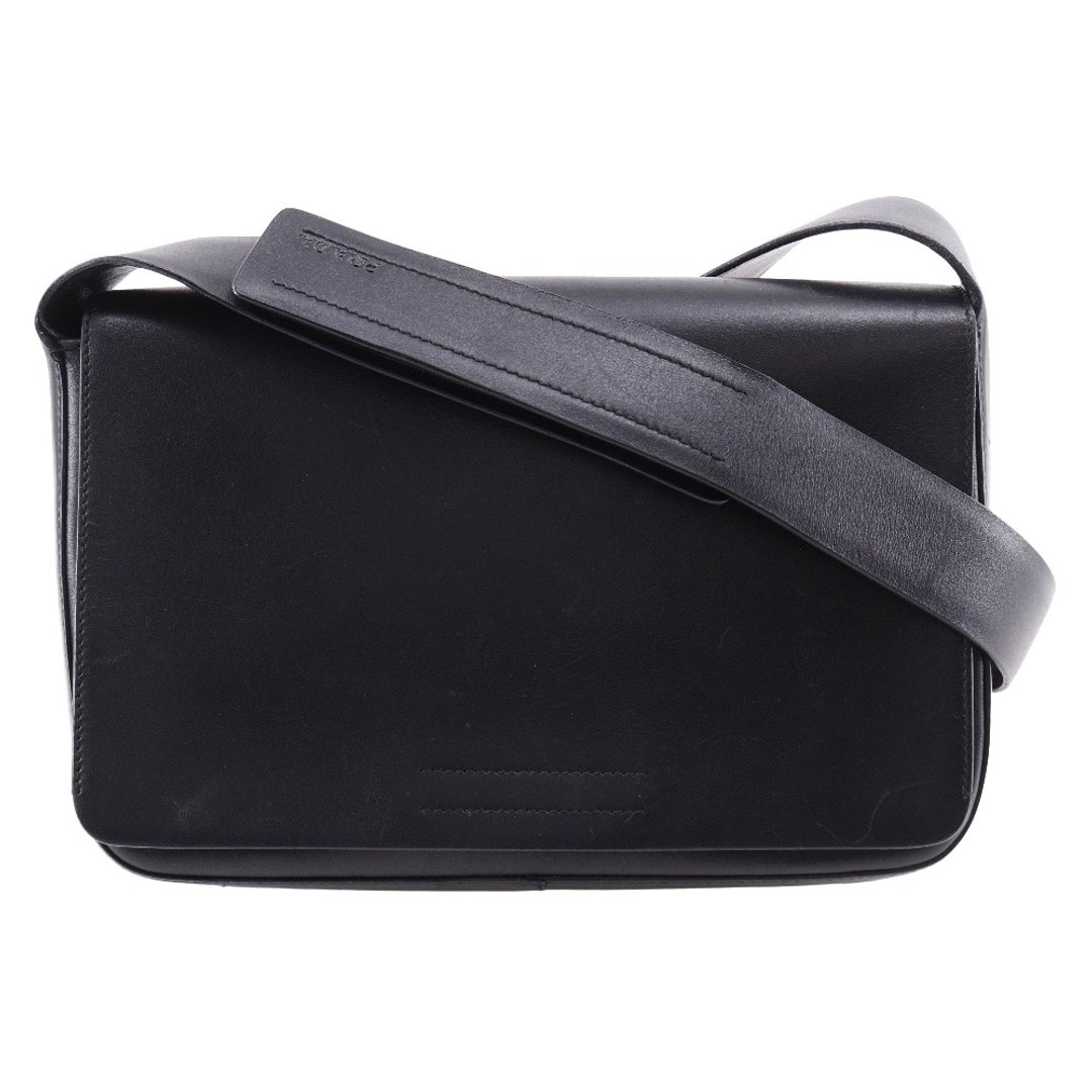 【日本直送】PRADA 侧背包 小牛皮 黑色 中性【二手】 - 侧背包/斜挎包 - 真皮 黑色
