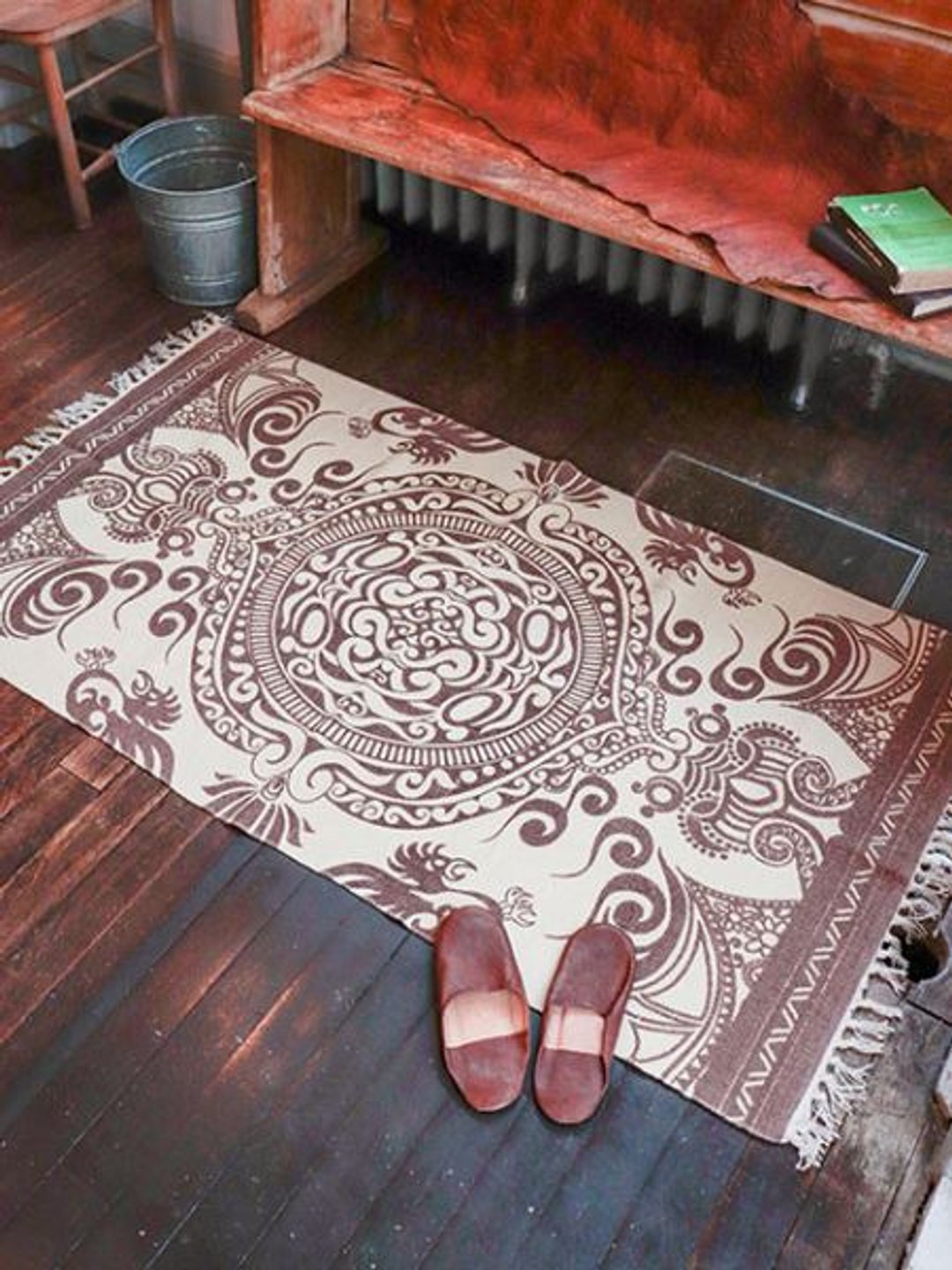 Tribal MANDALA Rug Floor Mat 150cm - 地垫/地毯 - 其他材质 