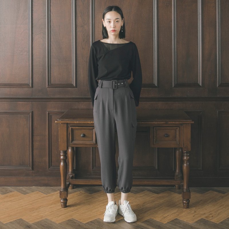 Backtrack_归途工作裤_9AF002_灰 - 女装长裤 - 聚酯纤维 灰色