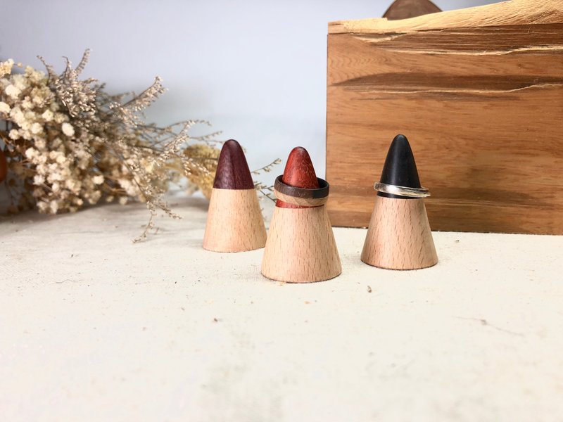 山岚 原木戒指座 - 其他 - 木头 咖啡色