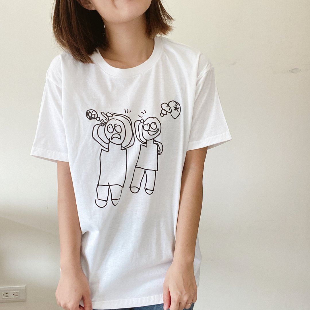 小孩画画 让孩子自己设计T-shirt 吧 亲子装 定制化 - 其他 - 棉 