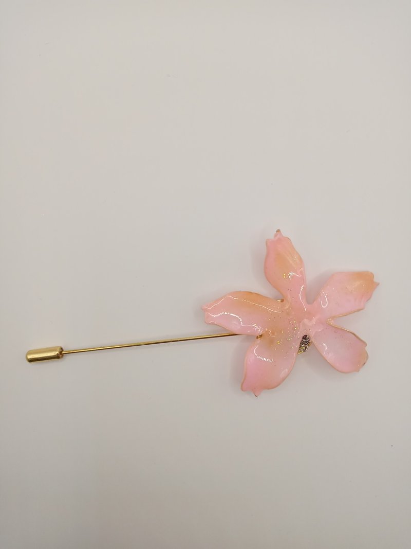 西装胸针 樱花季 水晶花 - 胸针 - 其他材质 