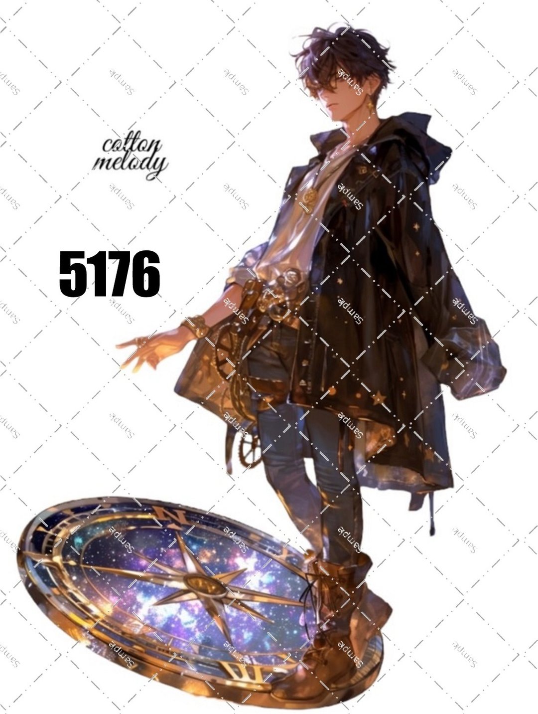 original sticker no.5176 人物贴纸 原创贴纸 原创人物贴纸 装饰贴纸 cotton melody - 贴纸 - 纸 