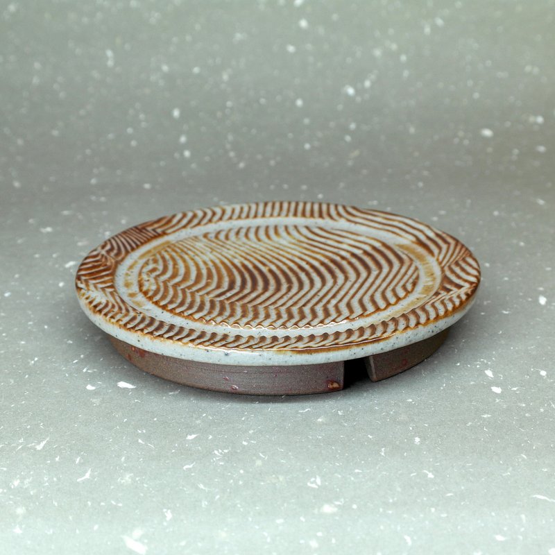 苏打釉 壶承 壶托 高脚盘 手作陶器 茶道具 - 茶具/茶杯 - 陶 