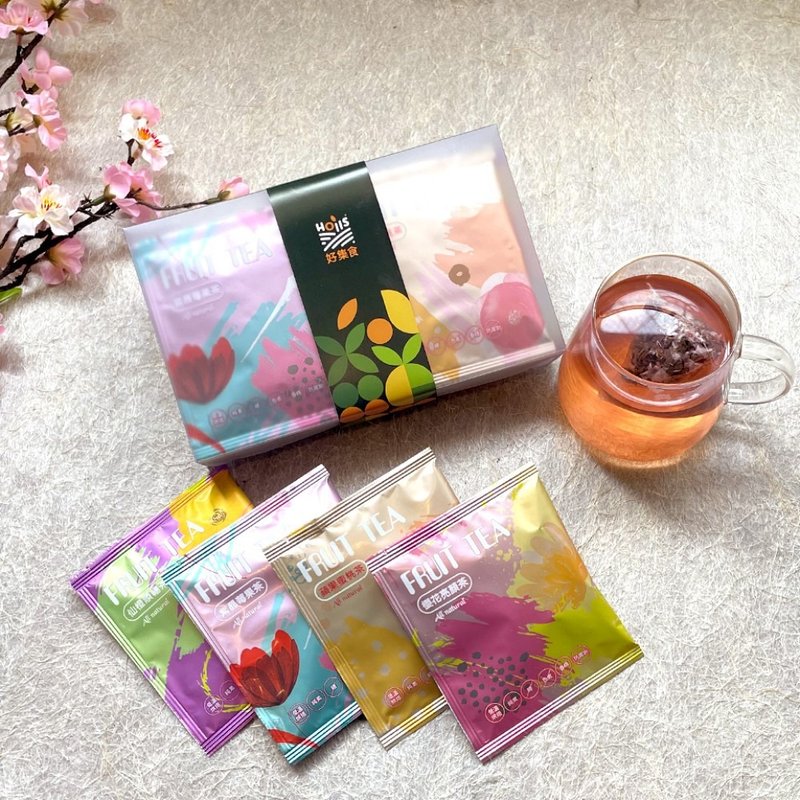 自然彩漾系列_无添加花果养生茶8入(四种口味)【Hoiis好集食】 - 茶 - 其他材质 绿色