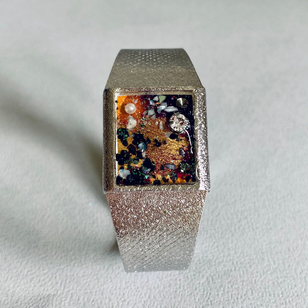银色复古怀旧 vintage 手表款式手镯 10 - 手链/手环 - 其他金属 银色