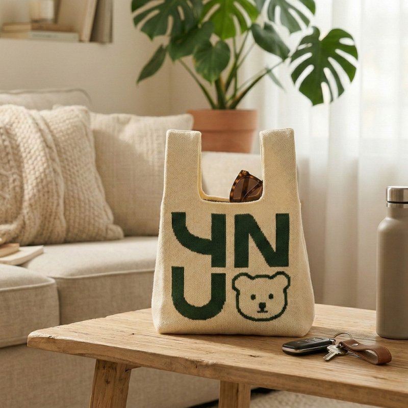 YUN SCENT 经典针织提袋・品牌限定 Tote Bag - 手提包/手提袋 - 其他材质 