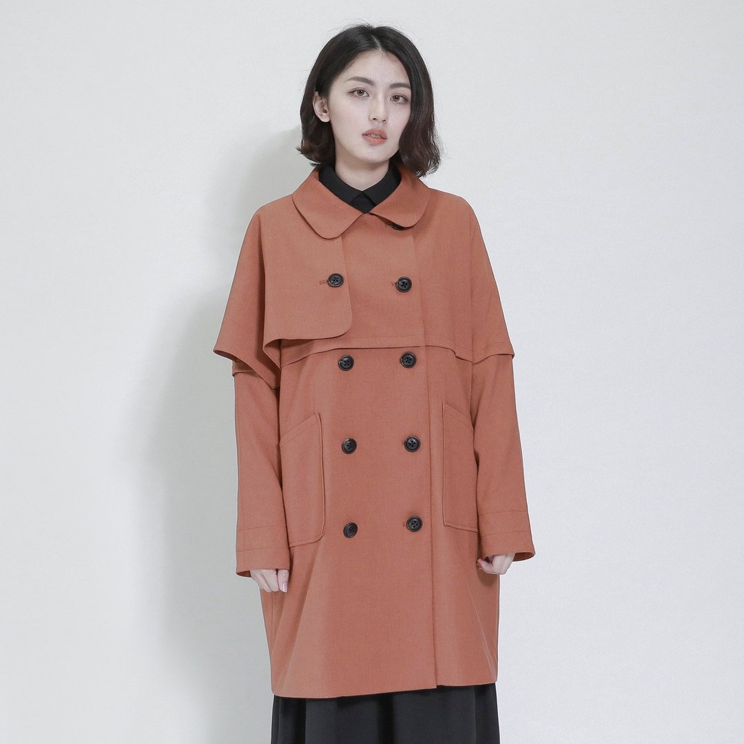 Spread 蔓延复古外套_7AF305_秋枫褐 - 女装休闲/机能外套 - 棉 橘色