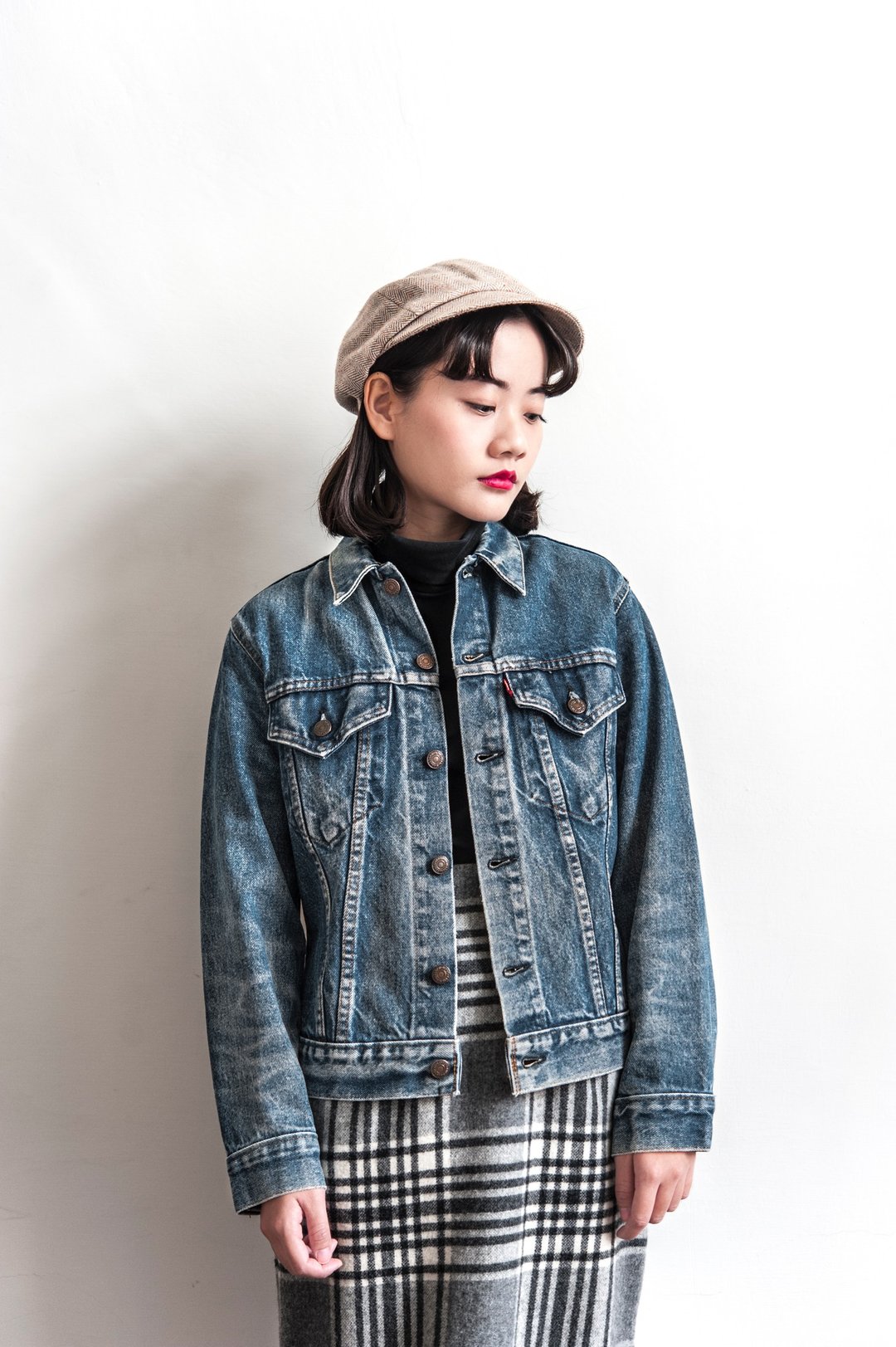 Vintage Levi's Denim 重磅牛仔古着外套 - 女装休闲/机能外套 - 棉 蓝色
