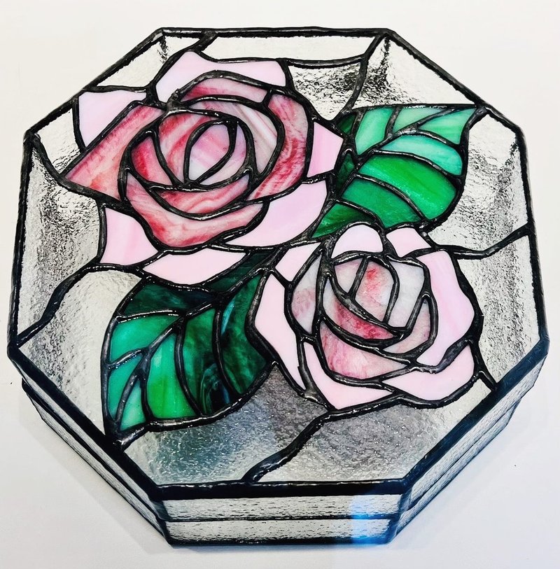 玫瑰花语宝盒 - 收纳用品 - 玻璃 多色