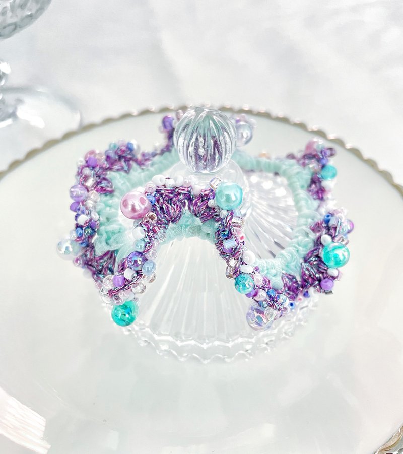 梦幻鈎织头髪橡筋 浪漫 异想天开 飘逸 快乐 迷人 - 发饰 - 其他材质 紫色