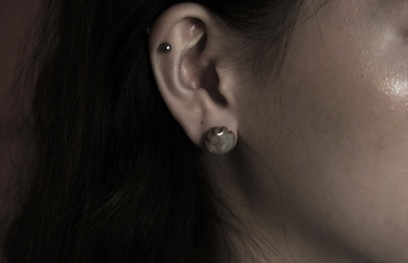 圆圆滚滚面包系一号-ying work shop。 - 耳环/耳夹 - 陶 