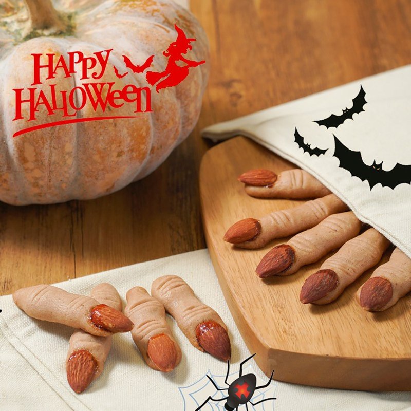 【LS手作甜点x蓝带主厨】巫婆手指杏仁饼干 (50只/袋)(万圣节限定 - 手工饼干 - 其他材质 
