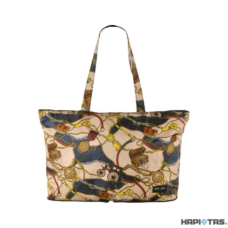 【HAPI+TAS】日本原厂授权 折叠托特包- 蓝色马车 - 手提包/手提袋 - 聚酯纤维 多色