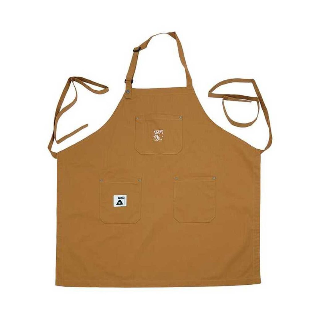 POLER CT RP 2WAY BBQ APRON 防撕裂多用途时尚工作围裙 狼棕 - 围裙 - 其他材质 卡其色