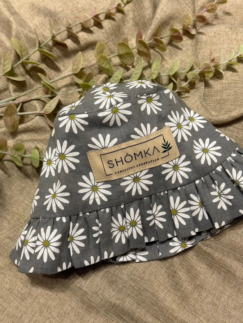 雏菊渔夫帽 - 童装上衣 - 亚麻 