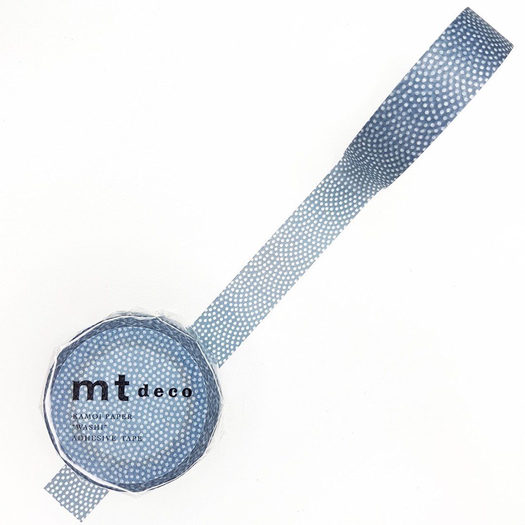 mt Deco 和纸胶带 / 鲛小纹-浅葱鼠 (MT01D443) / 2020SS - 纸胶带 - 纸 蓝色