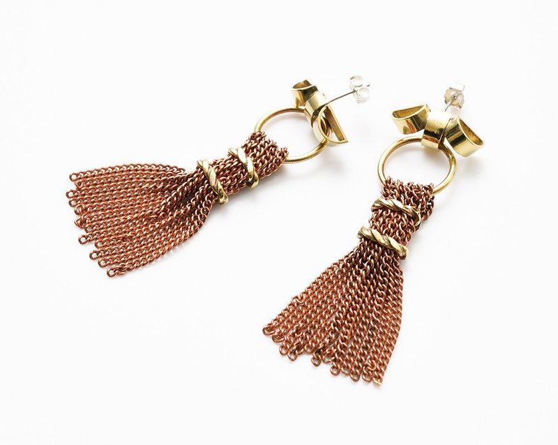 CP222(イヤリング対応可) - 耳环/耳夹 - 其他金属 金色